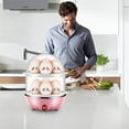 thumbnail image 5 of THLKIF Double Tier Electric Egg Cooker Boiler Maker Soft, Medium or Hard Boil, 14 Egg Capacity Two Layer Egg Maker,Egg Steamer,With Automatic Shut Off, Dishwasher Safe, 5 of 6