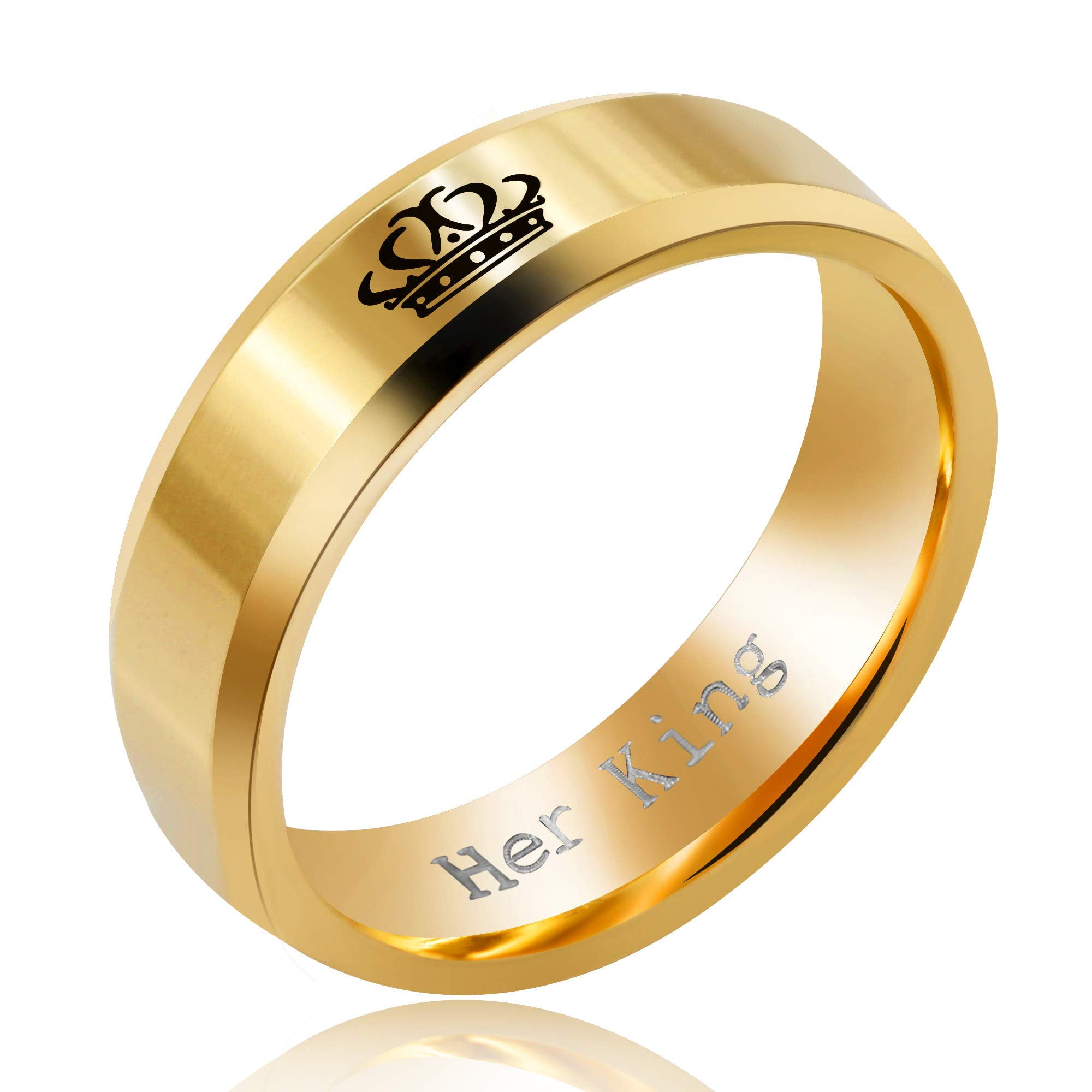 Crown Lion Head with Rhinestones 316L Stainless Steel Gold Ring Men/ Women  9-12 | eBay