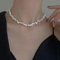 thumbnail image 2 of Vintage Grain Of Rice Freshwater Irregular Pearl Necklace For Women, 2 of 2