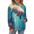 thumbnail image 4 of Underwater Dolphin Adventure 3d Sweatshirts Hoodie Fashion Casual Personality Men's Women Street Hoodie Pullovers Long Sleeve Comfortable Top, 4 of 6