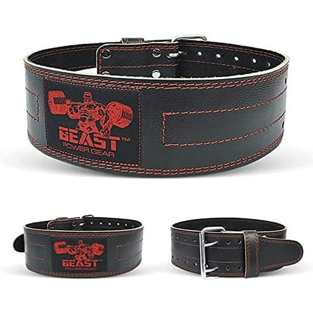 Beastpowergear Weight Lifting Belt for Men & Women Powerlifting Leather Belts, Back Support