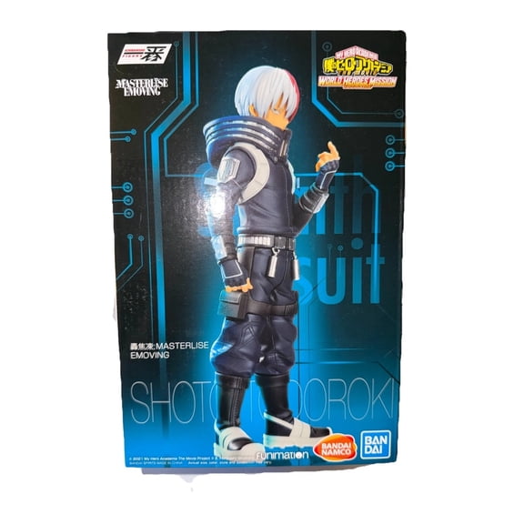 Bandai Namco BAS60168 9.8 in. My Hero Academia World Heroes Mission Shoto Todoroki Ichibansho Figure - PVC