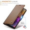 thumbnail image 5 of CaseMe Leather For Samsung Galaxy S20 5G Wallet Case with RFID Blocking, For Samsung Galaxy S20 5G Case Wallet for Women Men Card Holder Magnetic Clasp Kickstand Folio Case,Brown,For Galaxy S20(5G), 5 of 12