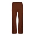thumbnail image 4 of Chiccall Mens Pants Relaxed Stretch Classic Flared 70s Style Bell Bottom Pants Coffee XL, 4 of 5