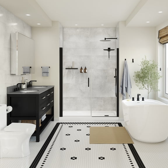 Mason Hill Glue-Up Alcove Shower Wall Tiles Kit