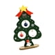 thumbnail image 2 of Árbol de Navidad de escritorio con adornos de bolas, adorno para árbol de festival, 13,7 cm Verde, 2 of 9