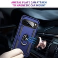 thumbnail image 2 of TJS for Google Pixel 10 / 10 Pro Phone Case, Impact Resistant Metal Ring Magnetic Support Kickstand Drop Protector Cover (Blue), 2 of 6