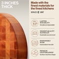 thumbnail image 3 of John Boos CCB Round Reversible Wood Chopping Board, 18" x 18" x 3", Maple, 3 of 9