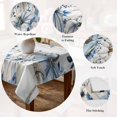 thumbnail image 5 of Vintage Fall Blue Table Cloth Waterproof Tablecloths, Thanksgiving Botanical Pumpkins Tablecloth Dining Table Cover for Kitchen Party Tabletop Outdoor, Rectangle Tablecloth 54x108 Inch, 5 of 9