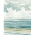 thumbnail image 2 of Caroline, Emma 20x24 White Modern Wood Framed Museum Art Print Titled - Soft Pastel Seascape II, 2 of 4