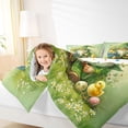 thumbnail image 3 of Erosebridal Cute Cartoon Gnome Queen Comforter Set,Happy Easter Eggs Cute Blossom Daisy Bedding Comforter Set For Kids Girls Reversible 3pcs, 3 of 7
