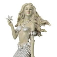 thumbnail image 5 of Large 15"H Vintage Sea Queen Ariel Mermaid Holding Starfish By Coral Reef Statue, 5 of 9