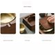 thumbnail image 3 of Cenicero de madera redondeado con tapa y revestimiento de acero inoxidable extraíble for interior y exterior., 3 of 6