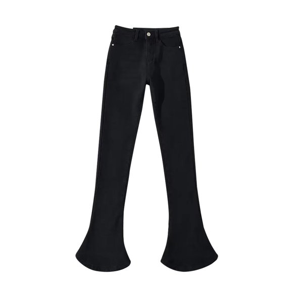 REALiKUN Women's High Street Stretch Bootcut Ankle Jegging Bell Buttom Denim Pants High Waisted Flare Jeans