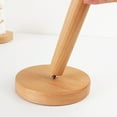 thumbnail image 4 of Ywuzuh Wooden Paper Towel Holder Countertop,Towels Roll Stand Organizer Simply Standing Countertop Wooden Paper Fits Standard Roll Holder for Cabinet, 4 of 8