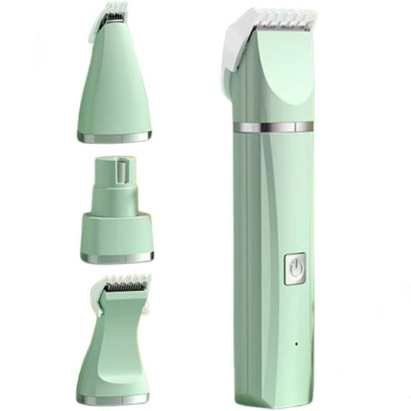 Tickle Paw 4 in 1 Electric Pet Grooming Kit,Hair Trimmer, Clippers & Nail Grinder for Dogs & Cats, Ultra-Quiet Waterproof with Powerful Motor & Precision Blades