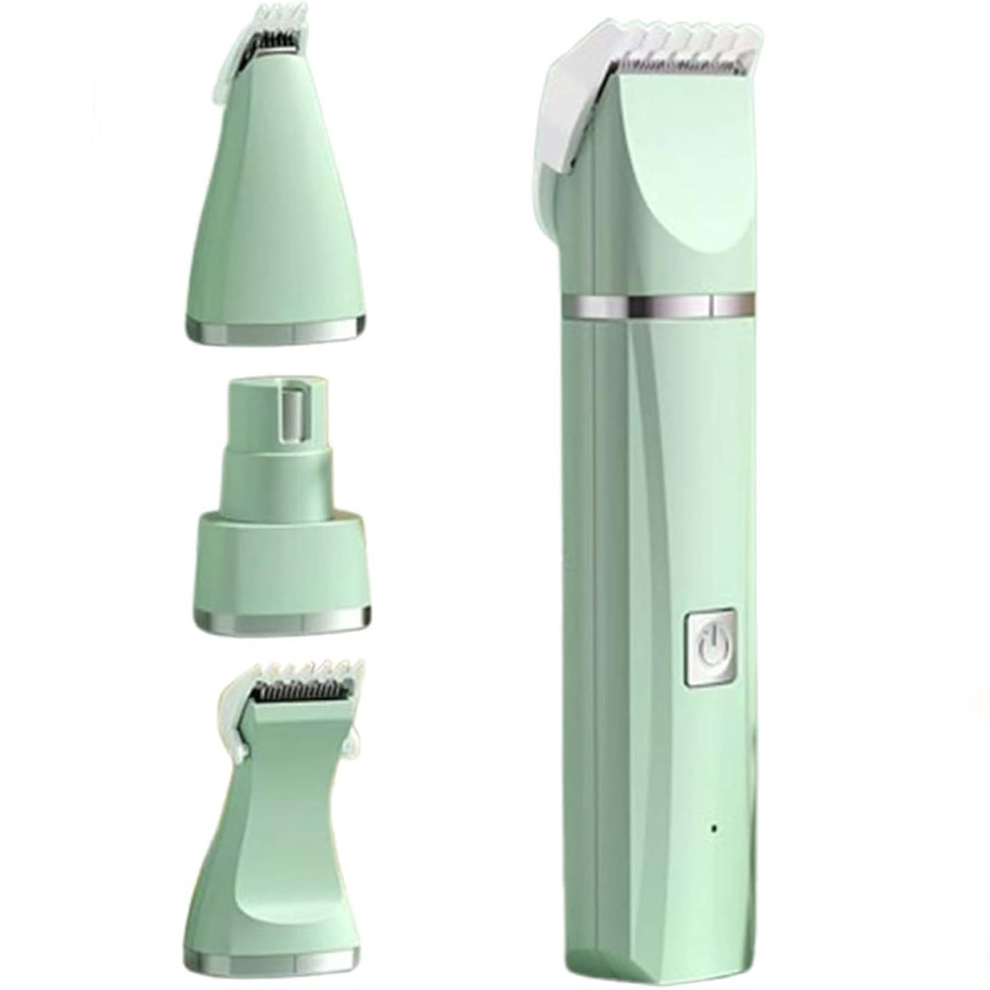 Tickle Paw 4 in 1 Electric Pet Grooming Kit Hair Trimmer Clippers & Nail Grinder for Dogs & Cats Ultra-Quiet Waterproof with Powerful Motor & Precision Blades