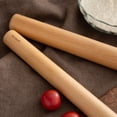 thumbnail image 4 of Rodillo Bamber para hornear pasteles de madera, rodillo para masa de pizza, construcción suave de 15 pulgadas y fácil de enrollar, utensilio de cocina esencial, 4 of 5