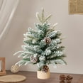 thumbnail image 5 of Hometravel Desktop Cedar Christmas Tree, Mini Holiday Decoration Tree for Tabletop, 45cm Artificial Christmas Pine Display, Compact Festive Tree for Home Decor, 5 of 6