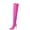 Hot Pink, variant on High Heels Women's Color Boots Sexy Pointed Zipper High Heel Thin Heel Large Knee Boots Orange US Size 9