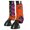 Orange/Black, variant on HILASON L M S Horse Rear Hind Leg Sport Boots Printed Hind Rear Leg Boots