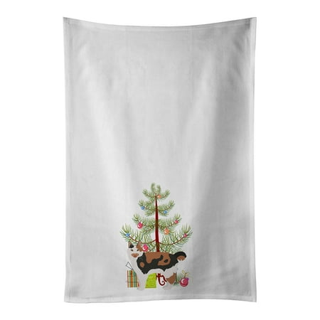 

Cymric #2 Cat Merry Christmas White Kitchen Towel Set of 2 19 in x 28 in