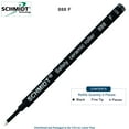 thumbnail image 3 of Schmidt 888 Black 4-Pack Safety Ceramic Rollerball Refill, Ceramic Tip Plastic Tube, 0.6mm Fine Point (SC58116), 3 of 3