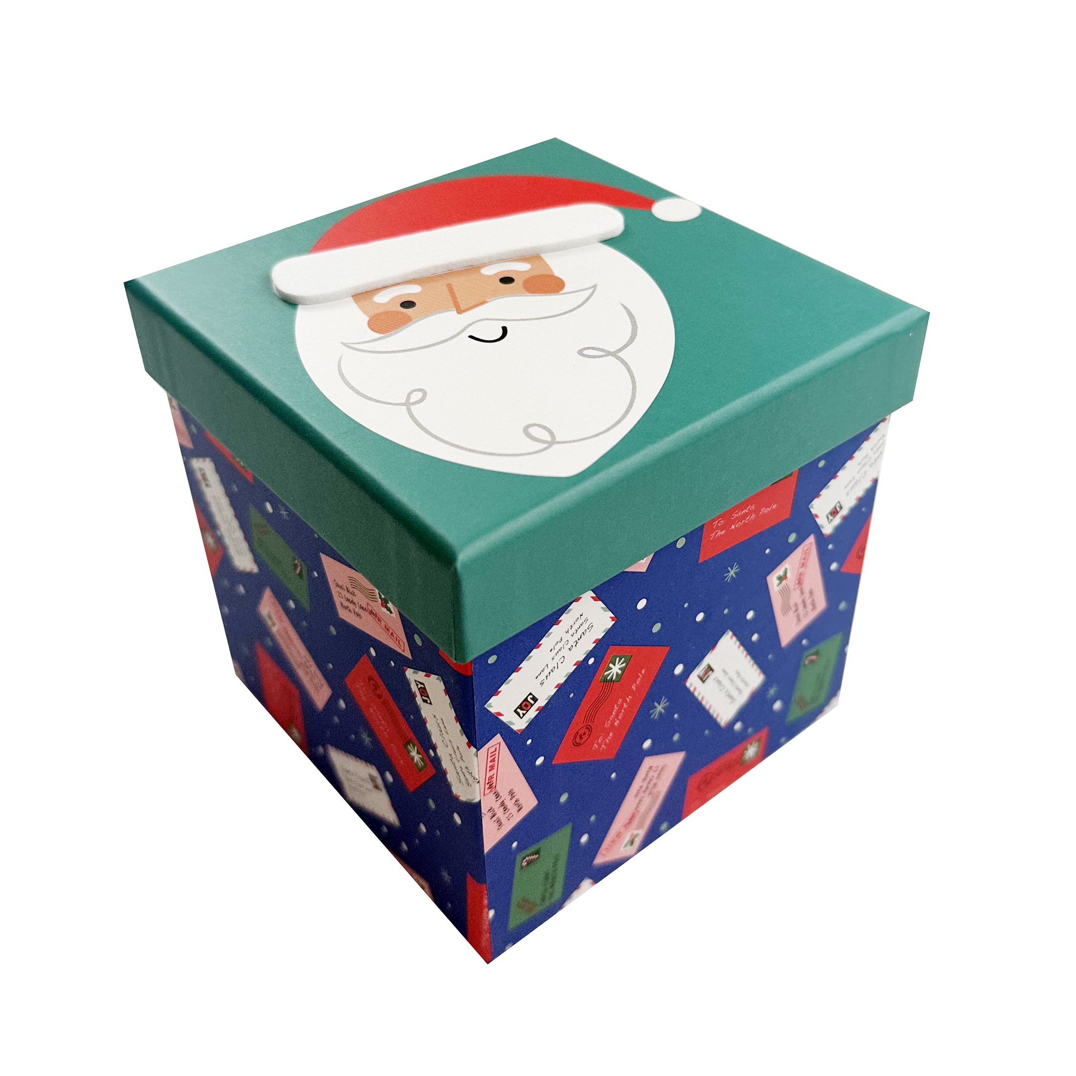 Holiday Time Christmas 15pc 4in 3d Characte GIft Boxes Santa Penguin Snowman