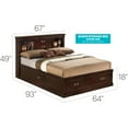 thumbnail image 2 of Glory Furniture Louis Phillipe Queen Storage Bed in Cappuccino, 2 of 2