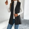 thumbnail image 6 of Gaexia Vest for Women ,Corduroy Vest with Collar for Women Cozy Autumn Winter Fashion Outerwear Casual Layering Piece, 6 of 6