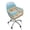 Beach Starfish, variant on Xoenoiee Pink Zebra Stripe Pattern Curved Back Dining Chair Covers Slipcover with Armrest Accent Kitchen Chair Slipcover Arc Shaped Armrest Counter Height Bar Stools Covers Back Chair Protector