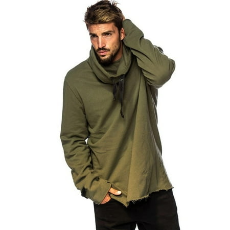 

BESTHUA Men Sweater Long Sleeve Hooded Casual Wool Sweatshirt