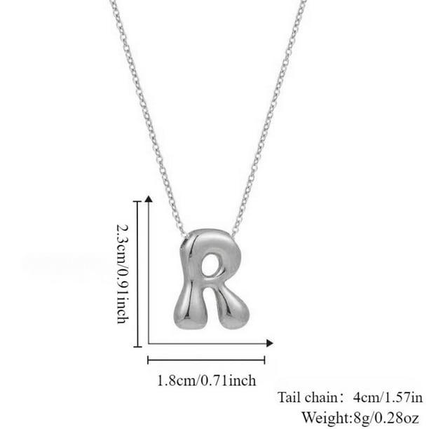 Collar para Mamá,Joyería de Aleación Personalizada de la Carta Inicial de Plata para Ella,Regalo para el Aniversario Del Cumpleaños de la Madre,Collar con Iniciales
