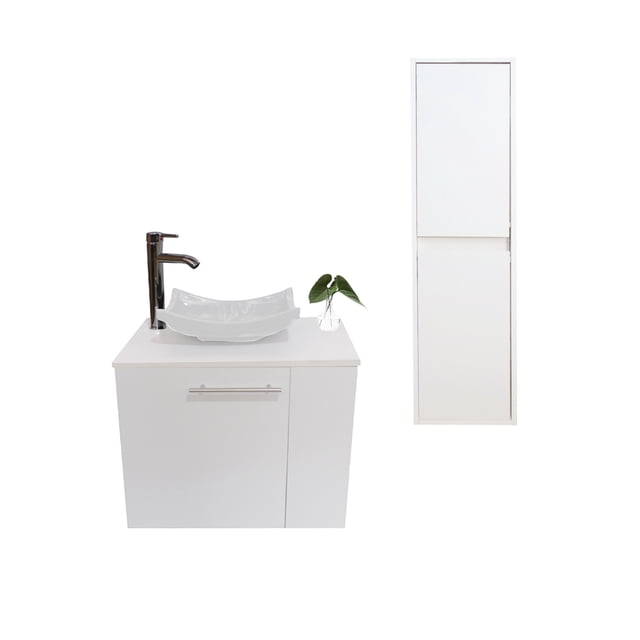Combo De Gabinete Para Baño Lavamanos Y Monomando Derecho + Gabinete Organizador Garnier