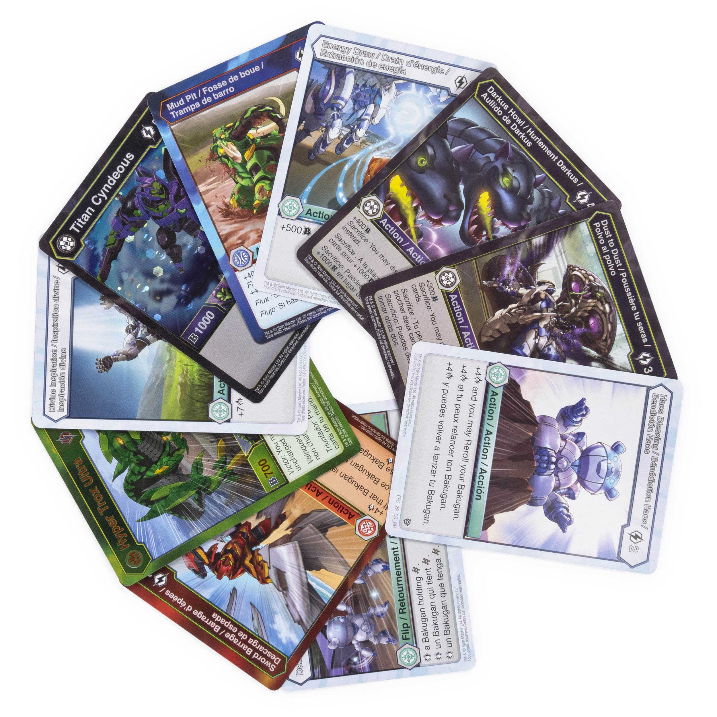 LOT OF 11 Packs-Bakugan Battle Planet Brawlers Booster Packs 110 Cards 