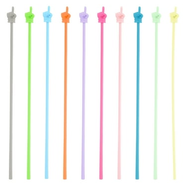 Uxcell Teachers Pointer Stick, 10 Pcs Clear Classroom WhiteBoard Teacher Hand Finger Mini Pointer, 10 Colors Style 2