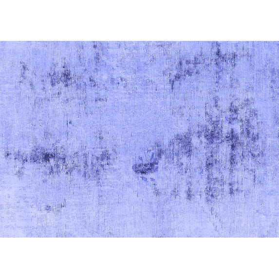Ahgly Company Machine Washable Indoor Rectangle Abstract Blue Modern Area Rugs, 5' x 8'