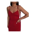 thumbnail image 4 of Txlixc Vestido de mujer con tirantes italianos de color sólido Txlixc moda, 4 of 6