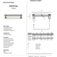 thumbnail image 2 of Alno C214-4-PA Swarovski Crystal 4" Cabinet Crystal Pull Polished Antique, 2 of 2