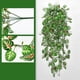 thumbnail image 1 of Adorno de pared verde artificial, adorno de pared con flores de plástico, decoración de pared verde artificial, arte de pared con plantas de hojas grandes, decoración fácil para el hogar,, 1 of 9