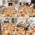 thumbnail image 5 of Large Area Rugs for Living Room Bedroom, Fall Orange Flower 5'x8' Rug Washable Carpet Runner Indoor Outdoor, Autumn Watercolor Floral Leaf Plant Non Slip Floor Mats Rug for Kitchen, Bathroom, 5 of 8