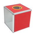 thumbnail image 1 of OUNONA Raffle Boxes For Fundraising Donation Box With Slot Aluminum Alloy 1Pcs Red, 1 of 5