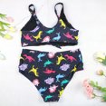 thumbnail image 2 of Traje de baño HUOGUO sexy para mujer, talla grande, estampado animal, tirantes divididos, 2 of 4