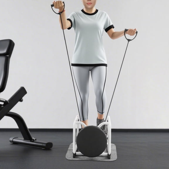 42*34.5*32cm Multi-Function Stepper with Seat, Manual Hydraulic Stepper for Home, Mini Sport Stepper