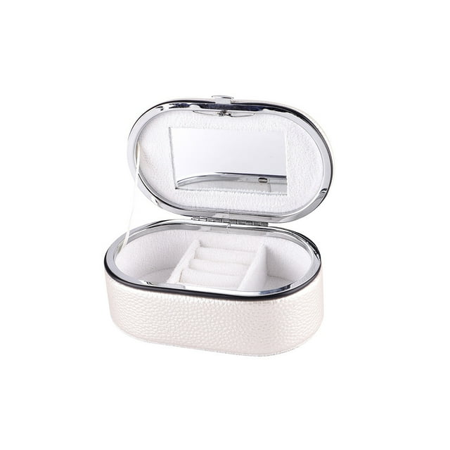 Sonducket Pendientes de joyería para mujer, anillos, pulseras, caja de almacenamiento de PU, bolsa de maquillaje, estuche de lápices labiales Type3 NO3