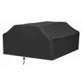 thumbnail image 1 of Waterproof Picnic Table Cover for Outdoor Parties, Camping, Garden - Windproof, Dustproof, UV-Resistant (Classic Black), 1 of 5