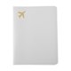 thumbnail image 1 of Ofertas Únicas 1 Pc Funda para Pasaporte con Patrón de Avión Estampado en Dorado Color Blanco, 1 of 5