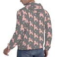thumbnail image 3 of Hoodies for Men - Pink Cute Poodle Dog Long Sleeve Comfrt Men'S Fashion Hoodies & Sweatshirts, Sweatshirts for Men Hoodies Pullover Clothing Clothes with Pouch, 3 of 7