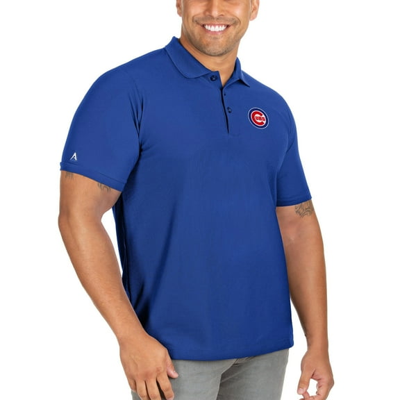 Men's Antigua Royal Chicago Cubs Big & Tall Legacy Pique Polo