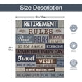 thumbnail image 6 of Retirement Gifts for Men, Best Retirement Gifts for Women, Funny Retirement Blanket, Retired Gifts for Men, Farewell Gifts for Coworkers, Gift Retirement Ideas Throw Blankets 50"X60", 6 of 6